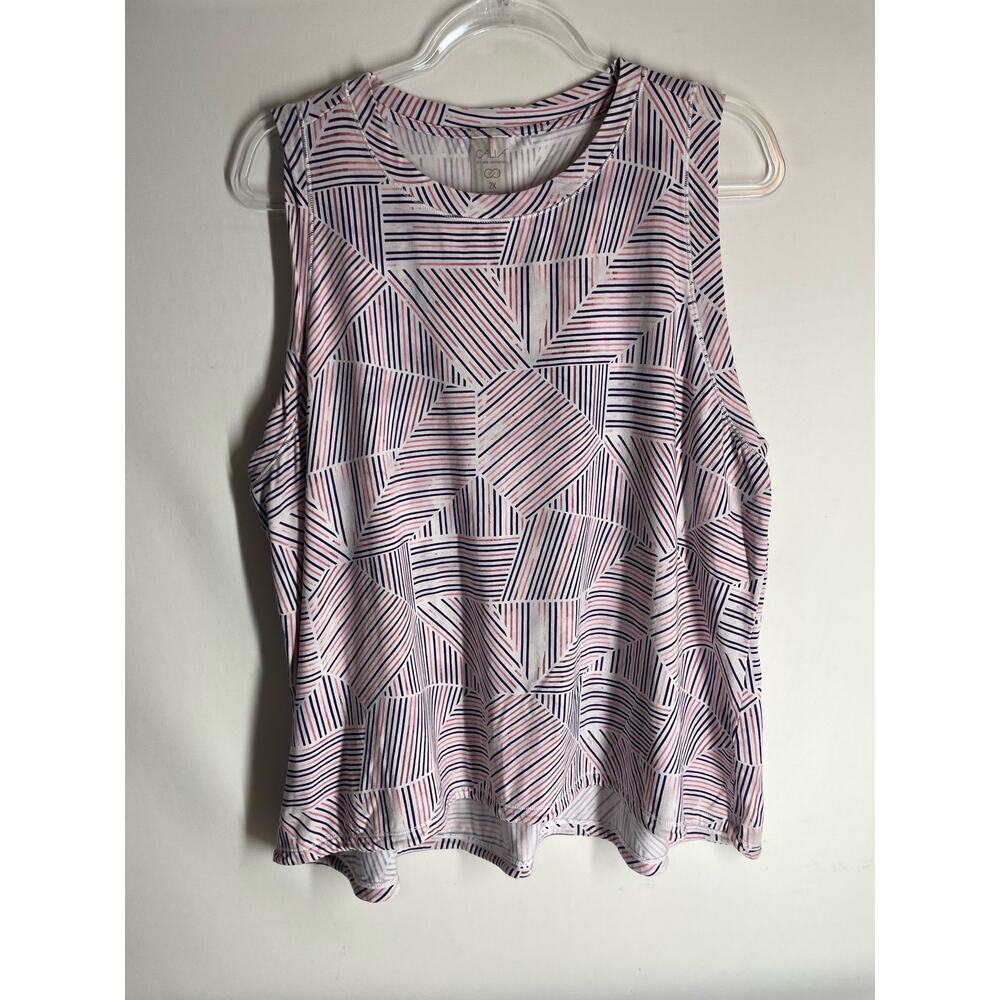 Calia Everyday Muscle Tank Woman’s Plus Size 2X Purple Pink White
